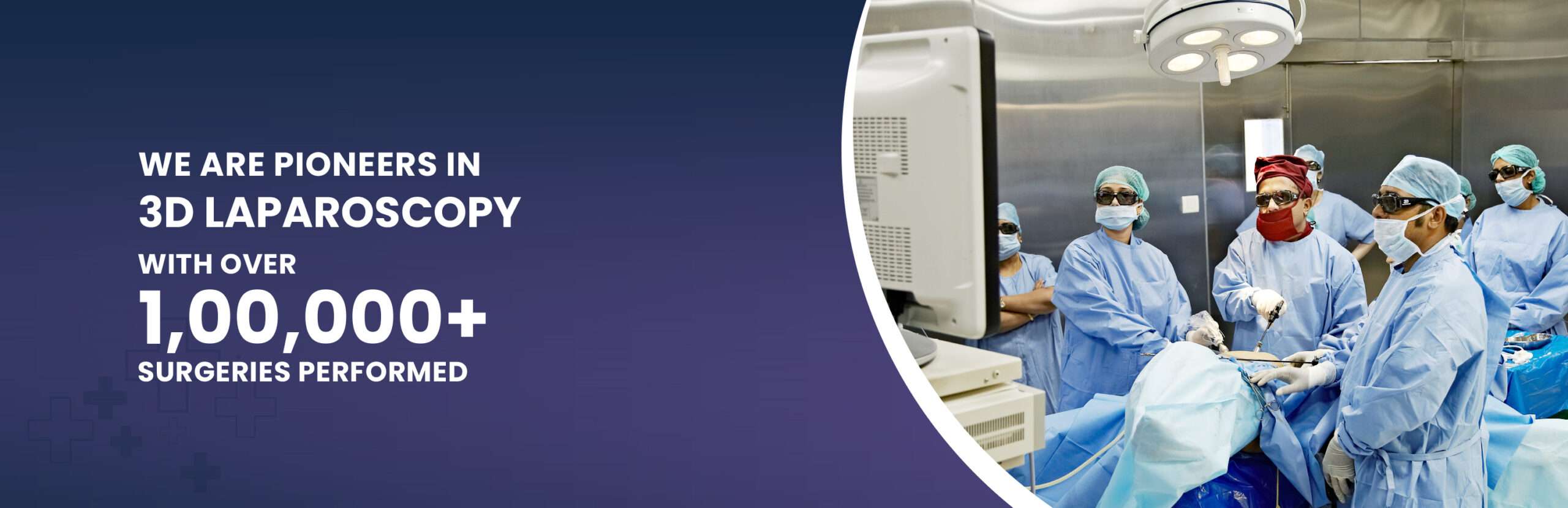 Image shows Altius has experience performing 1 lakh plus laproscopic surgeries and are experts in the field