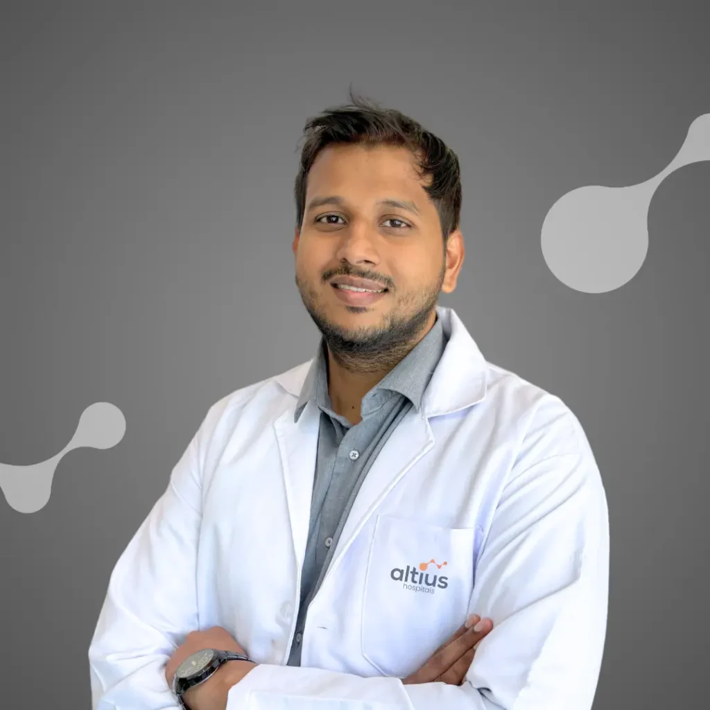 Image shows Dr. Karthik, Neurologist at Altius Hospital Bangalore